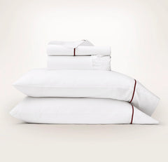 Signature Embellished Sheet Set - White/Holly Embroidered