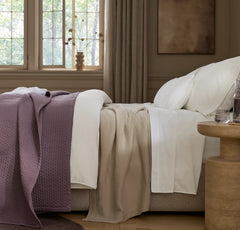 Signature Textured Stitch Quilt - Plum