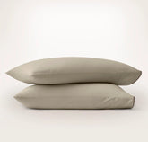 Signature Embellished Pillowcase Set - Oak/Walnut Piped Edge