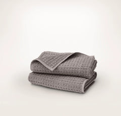 Turkish Waffle Hand Towels (Pair) - Stone