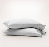 Signature Embellished Pillowcase Set - Sky/Shore Curved Edge
