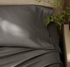 Signature Hemmed Fabric Swatch - Stone Textured Stripe