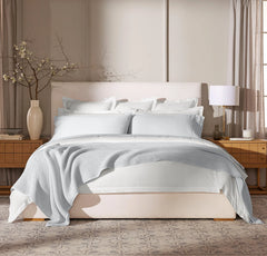 Waffle Bed Blanket - Sky