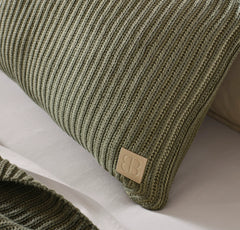 Sunday Knit Pillow Cover - Juniper/Sageleaf