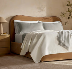 Signature Stitchline Quilt - Cream