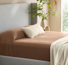 Dappled Vela Classic Coverlet - Deep Camel