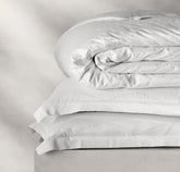 Reserve Embellished Duvet Set - White/White Embroidered Lattice