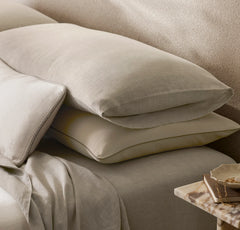 Linen Sheet Set - Melange Natural
