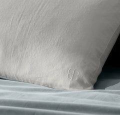 Fluted Pillow Cover (Lumbar) - Mist