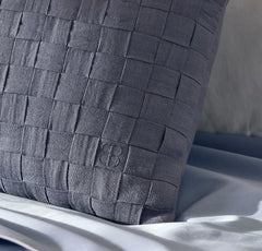 Linen Woven Icon Pillow Cover (Petite Lumbar) - Melange Bay