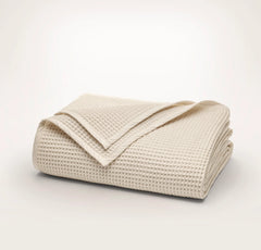 Waffle Bed Blanket - Natural