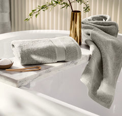 Plush Hand Towels (Pair) - Pewter