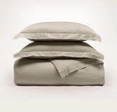 Signature Hemmed Duvet Set - Oak