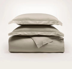 Signature Hemmed Duvet Set - Oak