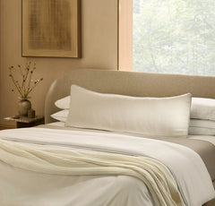 Threadmark Pillow Cover (Grand Lumbar) - Soft White/Melange Shore