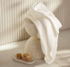 Plush Bath Sheet - White