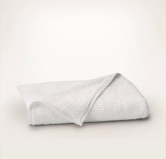 Turkish Ribbed Bath Towel - White