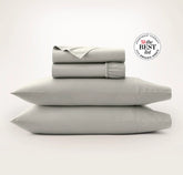 Percale Hemmed Sheet Set - Pewter