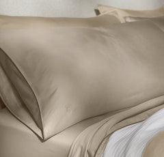 Signature Embellished Sheet Set - Oak/Walnut Piped Edge