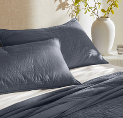 Signature Stripe Quilt Set - Mineral