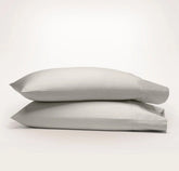 Percale Hemmed Pillowcase Set - Pewter