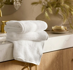 Turkish Ultra Plush Hand Towels (Pair) - White