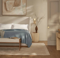 Signature Textured Stitch Quilt - Bluestone