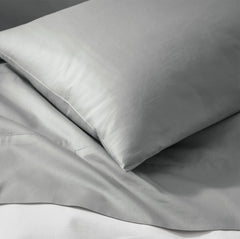 Percale Hemmed Fitted Sheet - Shore