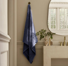 Turkish Ultra Plush Bath Sheet - Coastal Navy