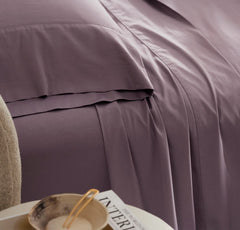 Signature Hemmed Pillowcase Set - Plum
