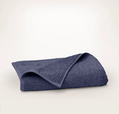 Turkish Ribbed Bath Towel - Coastal Navy