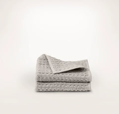 Turkish Waffle Washcloths (Pair) - Pewter