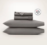 Percale Hemmed Sheet Set - Stone