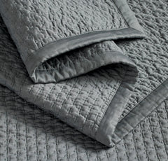 Signature Textured Stitch Quilt - Bluestone