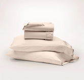 Signature Embellished Sheet Set - Sandstone/Desert Sand Curved Edge