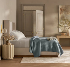 Signature Textured Stitch Quilt - Bluestone