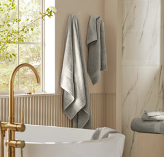 Plush Bath Sheet - Pewter