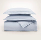 Percale Hemmed Duvet Set - Hydrangea