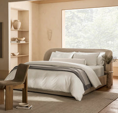 Fine Merino Wool Bed Blanket - Pewter