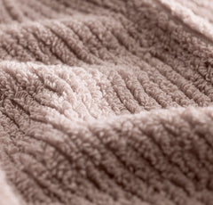 Turkish Ribbed Hand Towels (Pair) - Dusty Rose