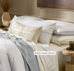 Tideline Pillow Cover (Lumbar) - Natural/Shore