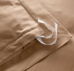 Signature Hemmed Duvet Set - Camel