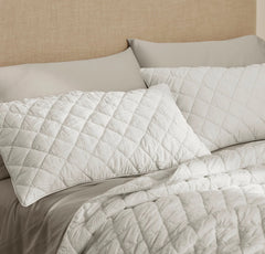 Signature Handstitched Cloud Comforter Set - White