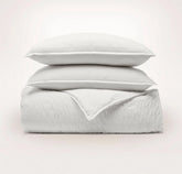 Relaxed Seersucker Duvet Set - White