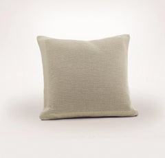 Ribbed Knit Pillow Cover (20x20) - Heathered Oatmeal
