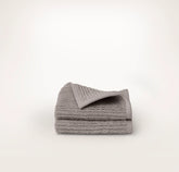 Turkish Ribbed Washcloths (Pair) - Stone