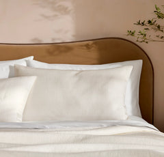 Signature Stitchline Sham - Cream