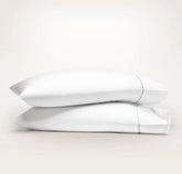 Signature Embellished Pillowcase Set - White/Shore Embroidered