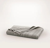 Cable Knit Baby Blanket - Heathered Pewter