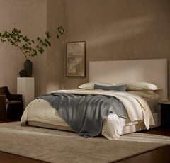 Waffle Bed Blanket - Stone